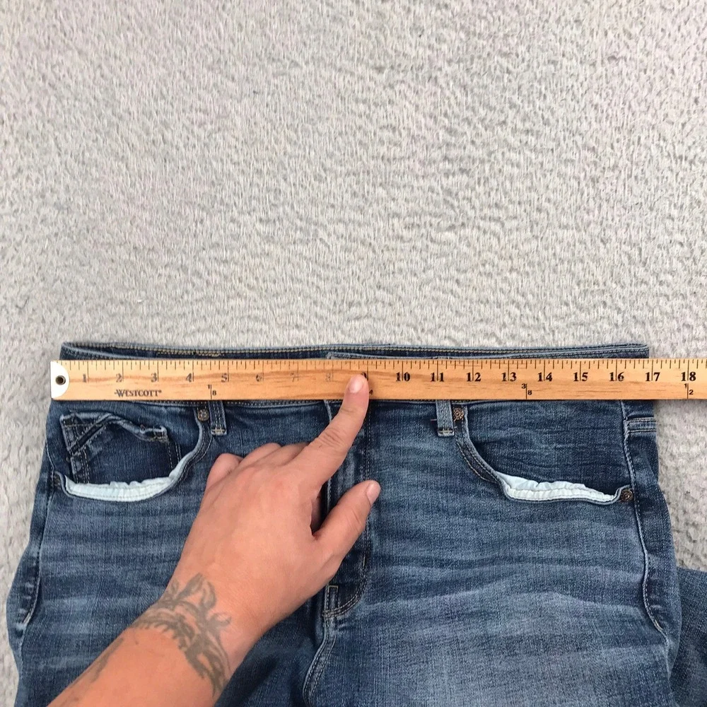 Buckle Black Fit No. 93 Straight Jeans Women 34 (34x29) Blue Medium Wash Stretch